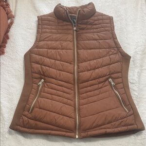 YMI Brown Quilted Vest